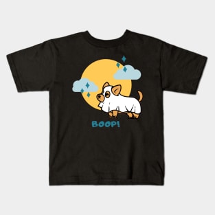 Boo Boop Halloween Ghost Dog Kids T-Shirt